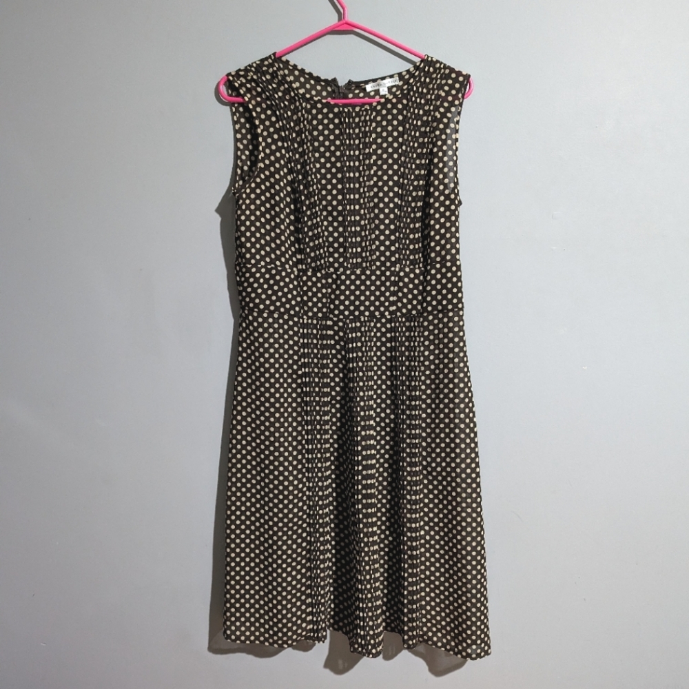 Sandra Darren brown sleeveless dress size 12